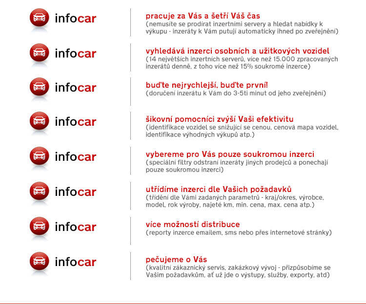 infocar - monitoring soukrom auto-moto inzerce
